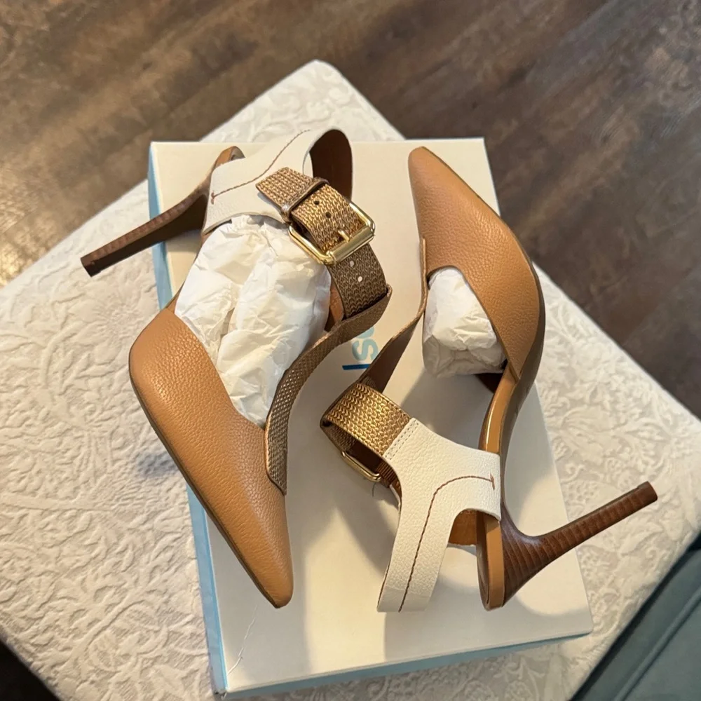 Tan and Brown Women's Heels - Picture 2 of 4
